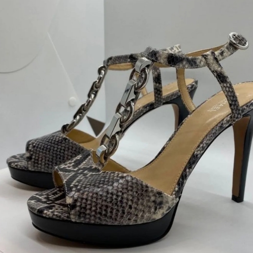 Michael Kors Snake Print Heels - Picture 6 of 12